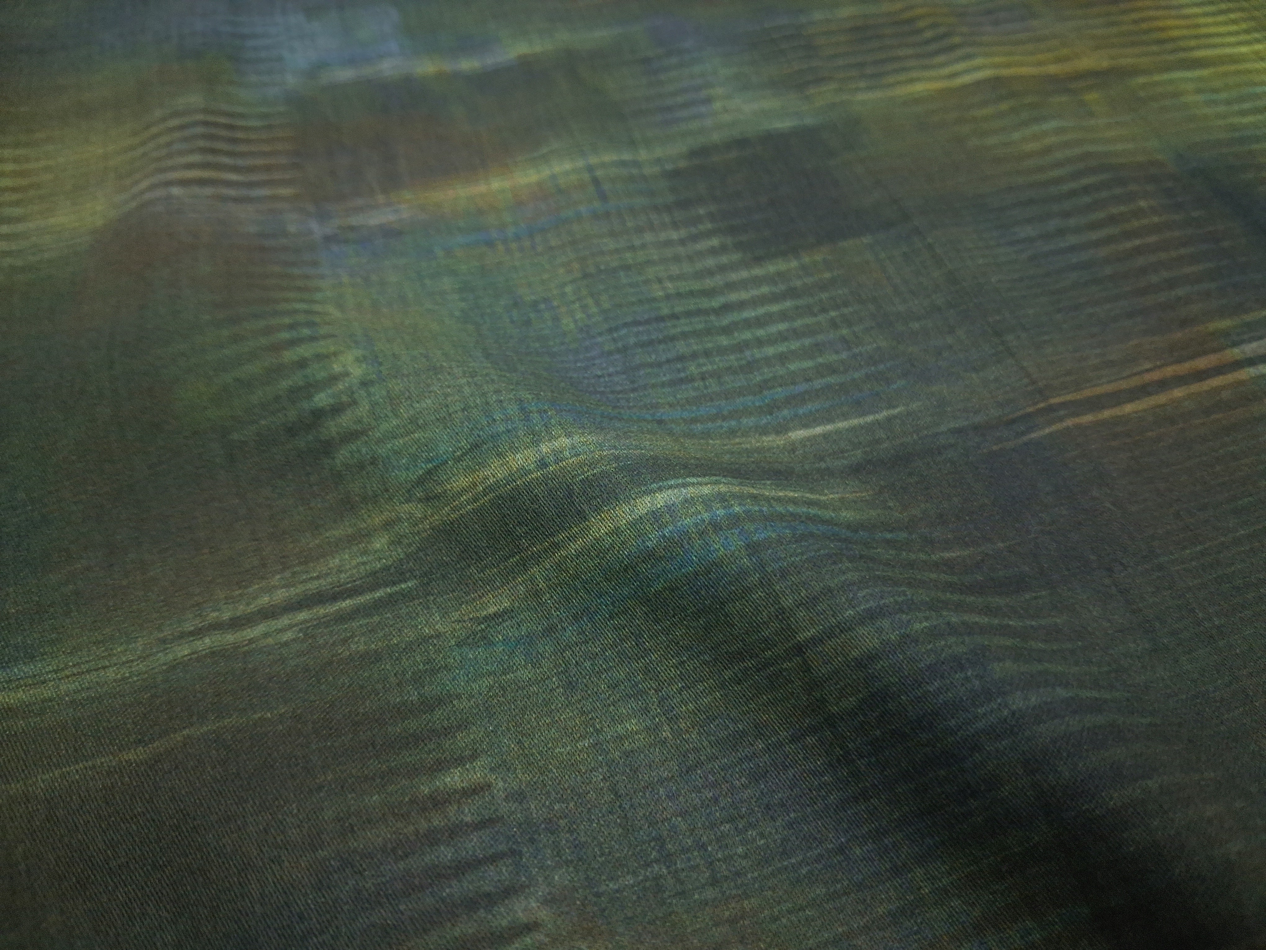 Tela de satén de algodón por metro | Tela de satén de algodón estampada digitalmente para vestidos | Estampado de cuadros abstracto