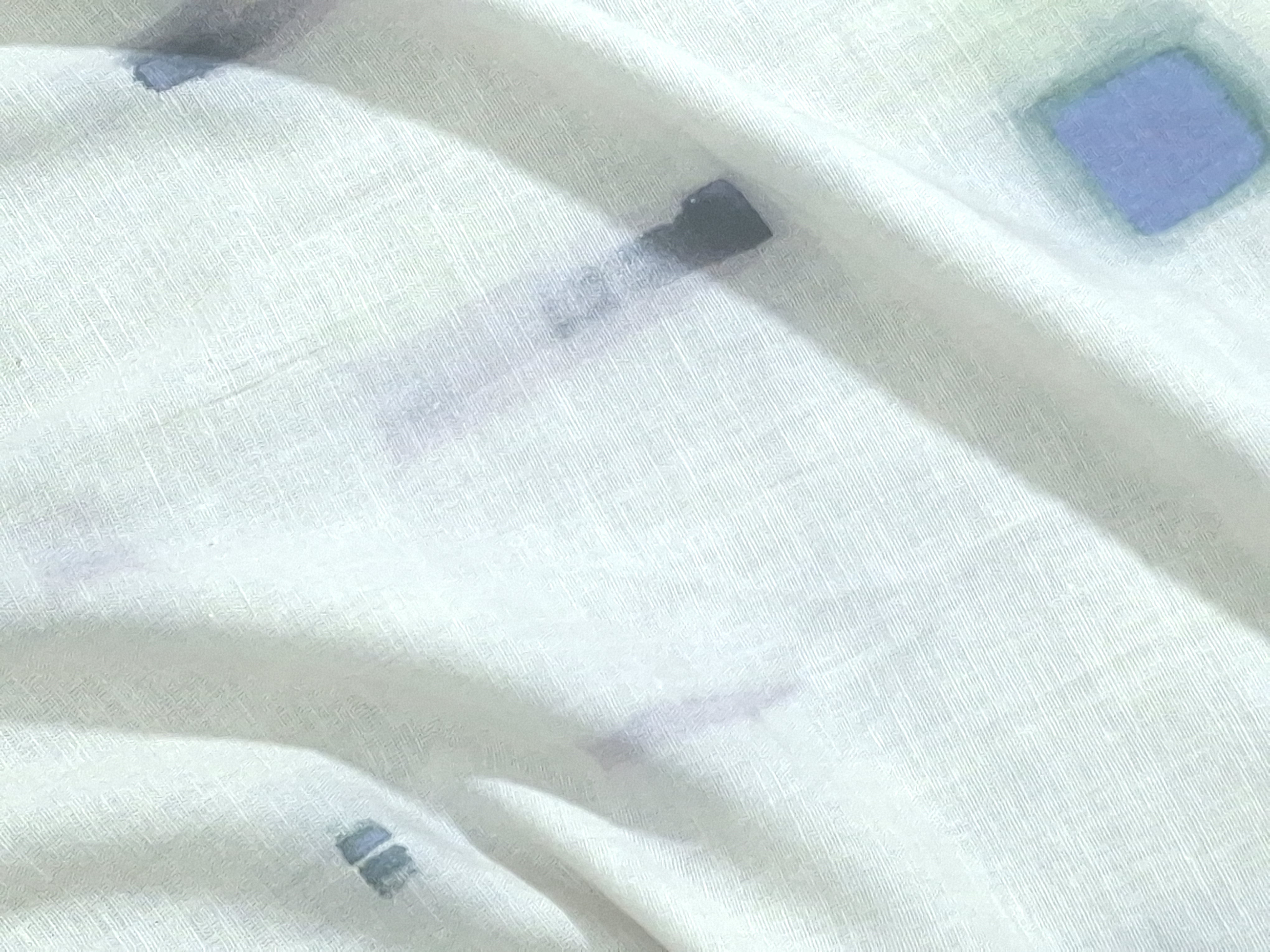 Cotton Linen Fabric by the Yard | Digital Printed Cotton Linen Dress Fabric | Lilac Weave Print