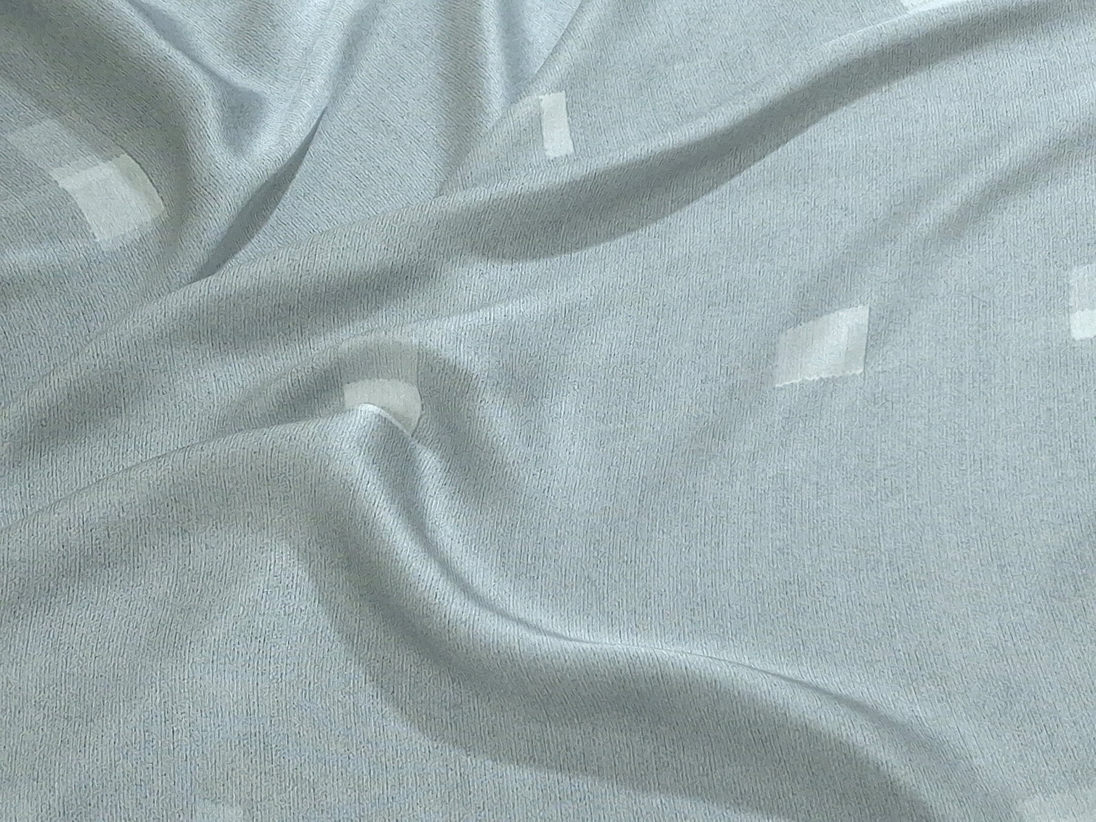 Modal Satin Fabric by the Yard | Digital Printed Modal Satin Dress Fabric | Frost Squares Print