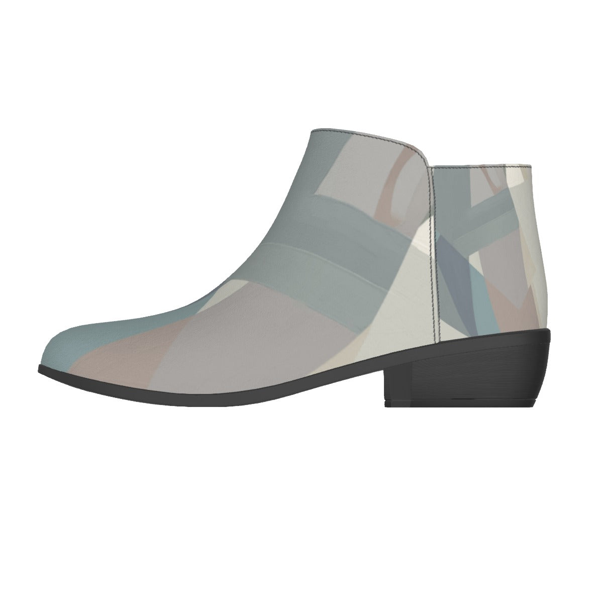 Women's Dove Gray Geometric Minimalist Fashion Boots