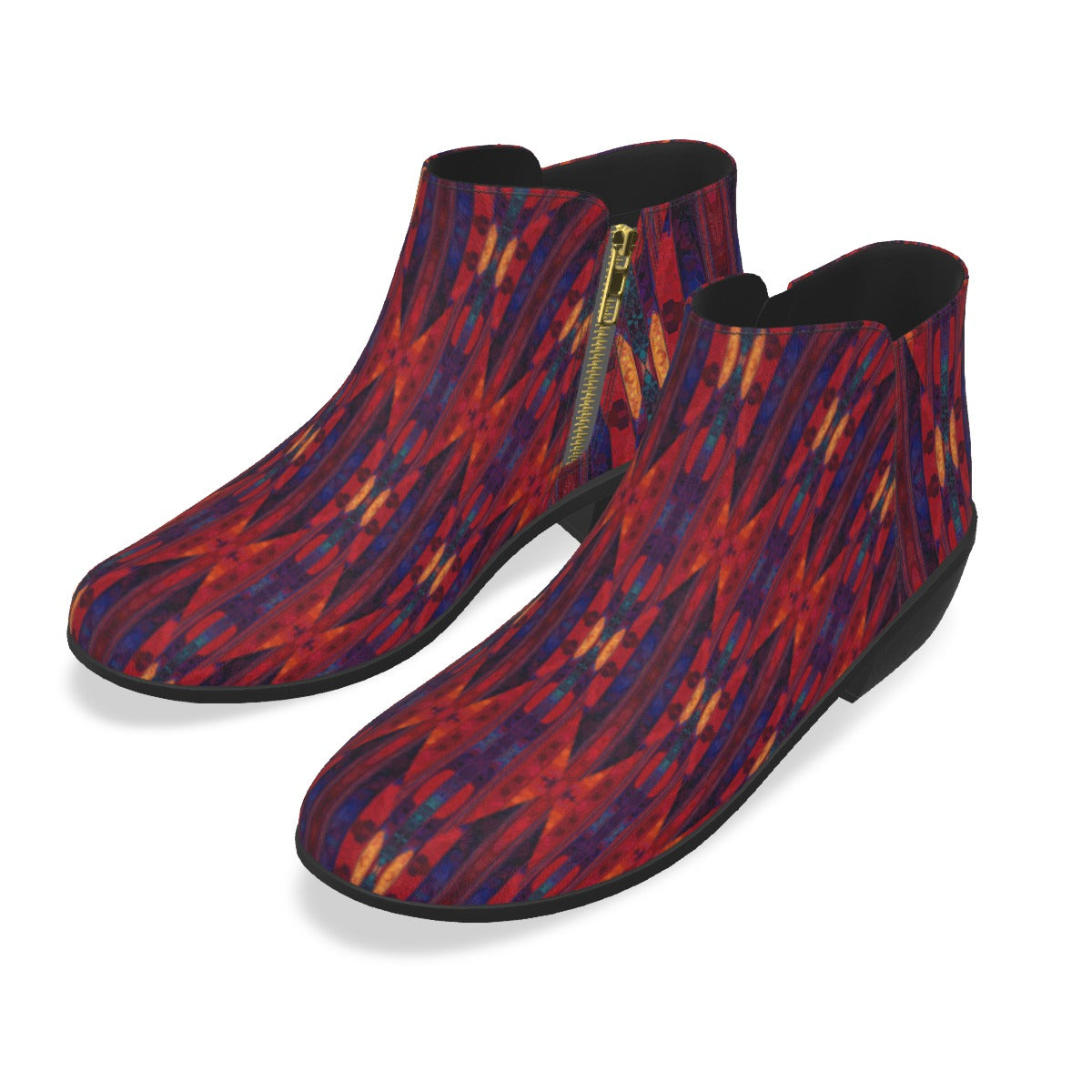 Women's Crimson Tribal Symmetry Fashion Boots
