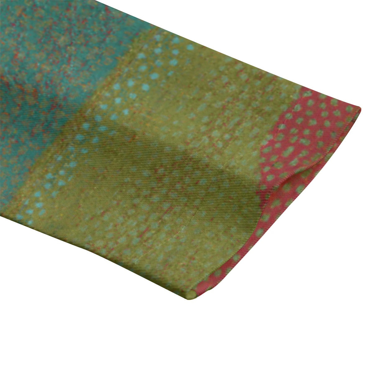 Women's Green Orange Red Patchwork Blazer - Abstract Art Statement Jacket