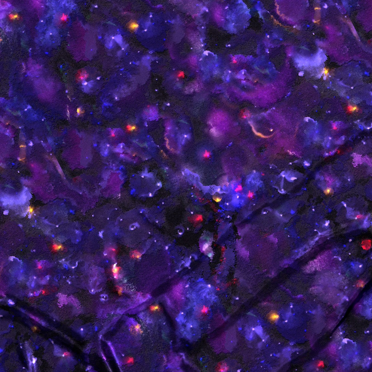 VIOLET NIGHT on MODAL SATIN