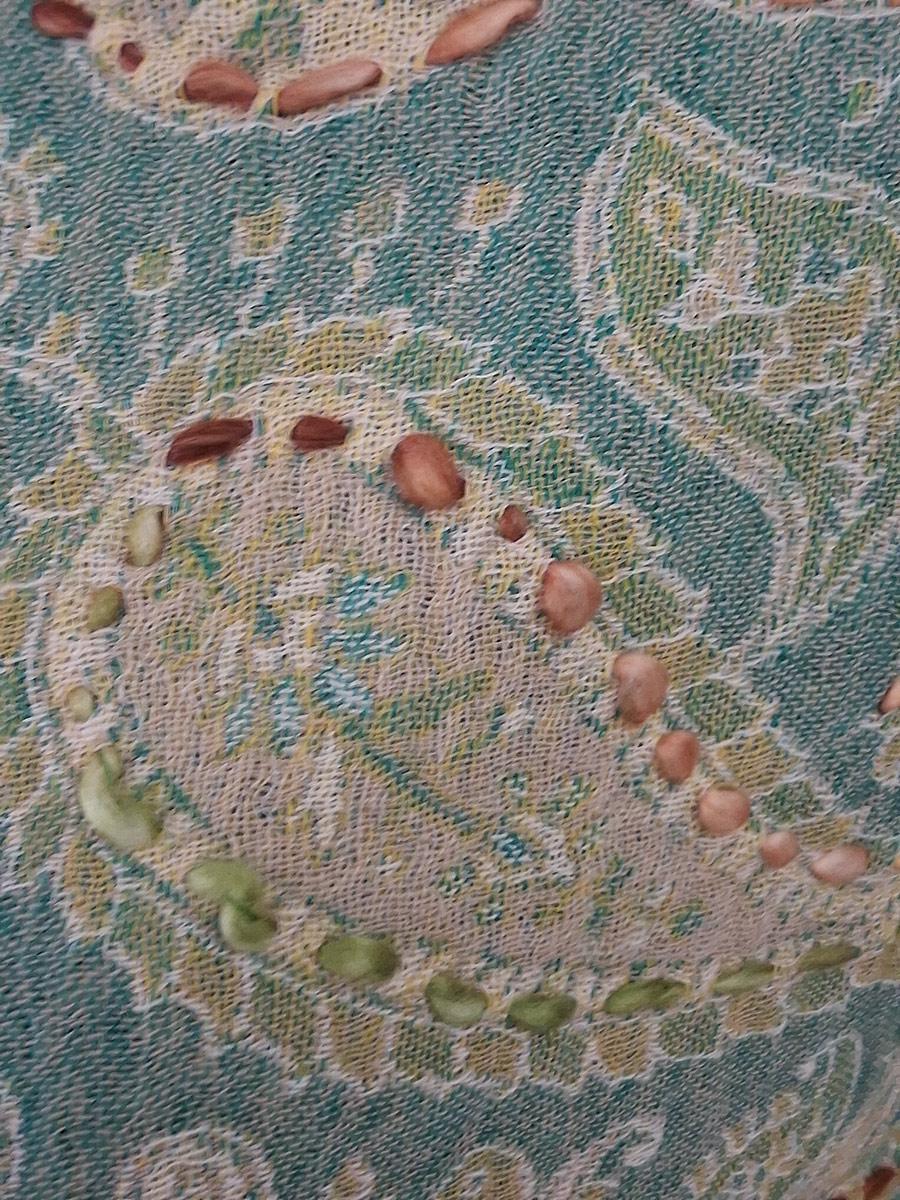 Super soft, Boiled Wool Hand-Embroidered Knit Shawl Scarf with paisleys – Handmade in India