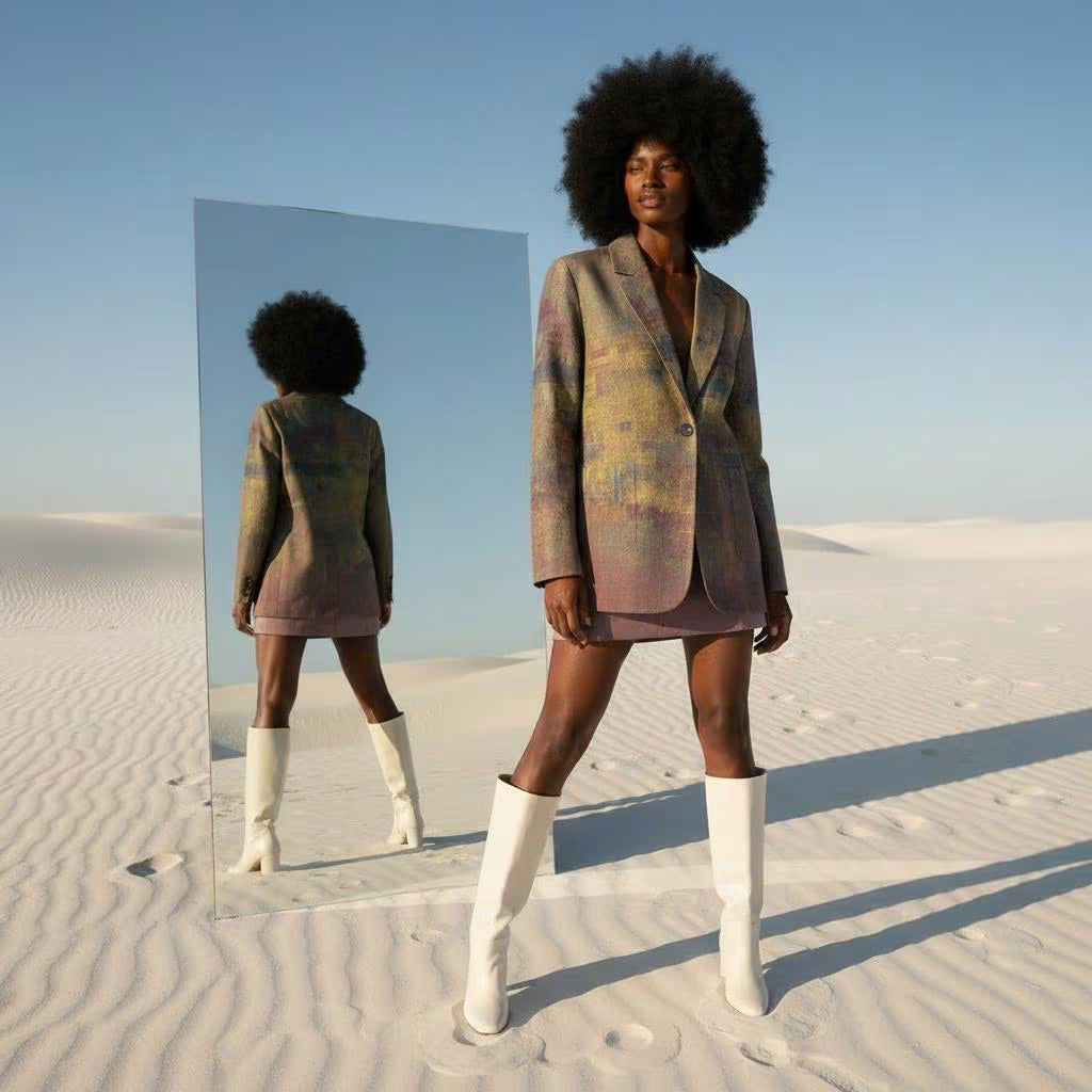 Vaporous Women's Leisure Blazer | 245GSM Cotton