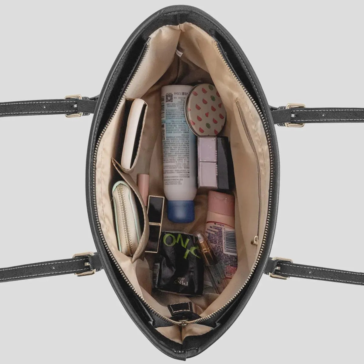 Women's Yellow Green Abstract Textured Geometric Pattern Tote Bag