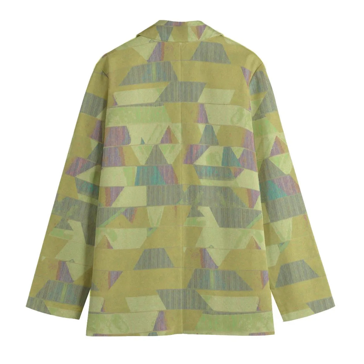 Geomosaic Women's Leisure Blazer | 245GSM Cotton