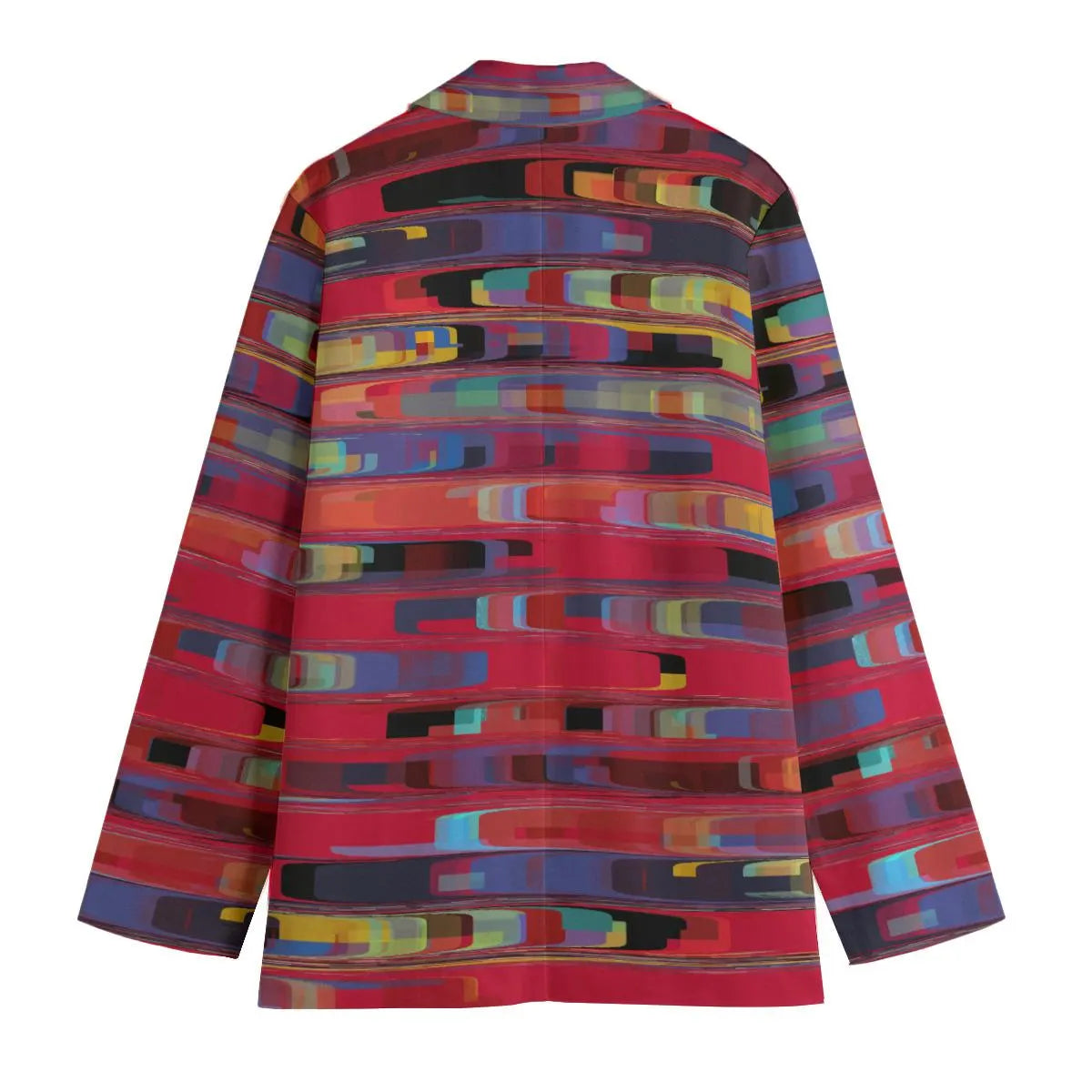 Redshift Cotton Blazer for Women | Abstract Art Jacket | Colorful Printed Blazer | Wearable Art Coat | 245GSM Designer Blazer