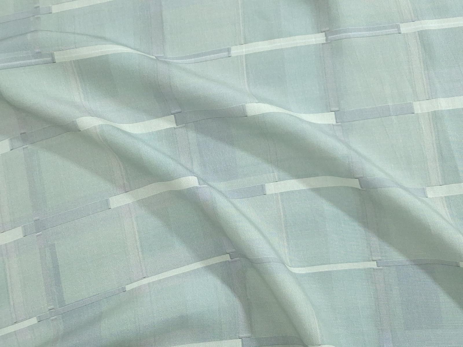 Tencel Fabric by the Yard | Digital Printed Tencel Dress Fabric | Silver Stripes Print