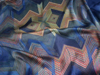 Midnight Spectrum On Viscose Satin