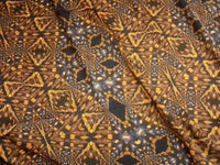 Golden Mosaic On Viscose Satin