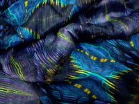Aurora Facets On Crinkled Viscose Crepe