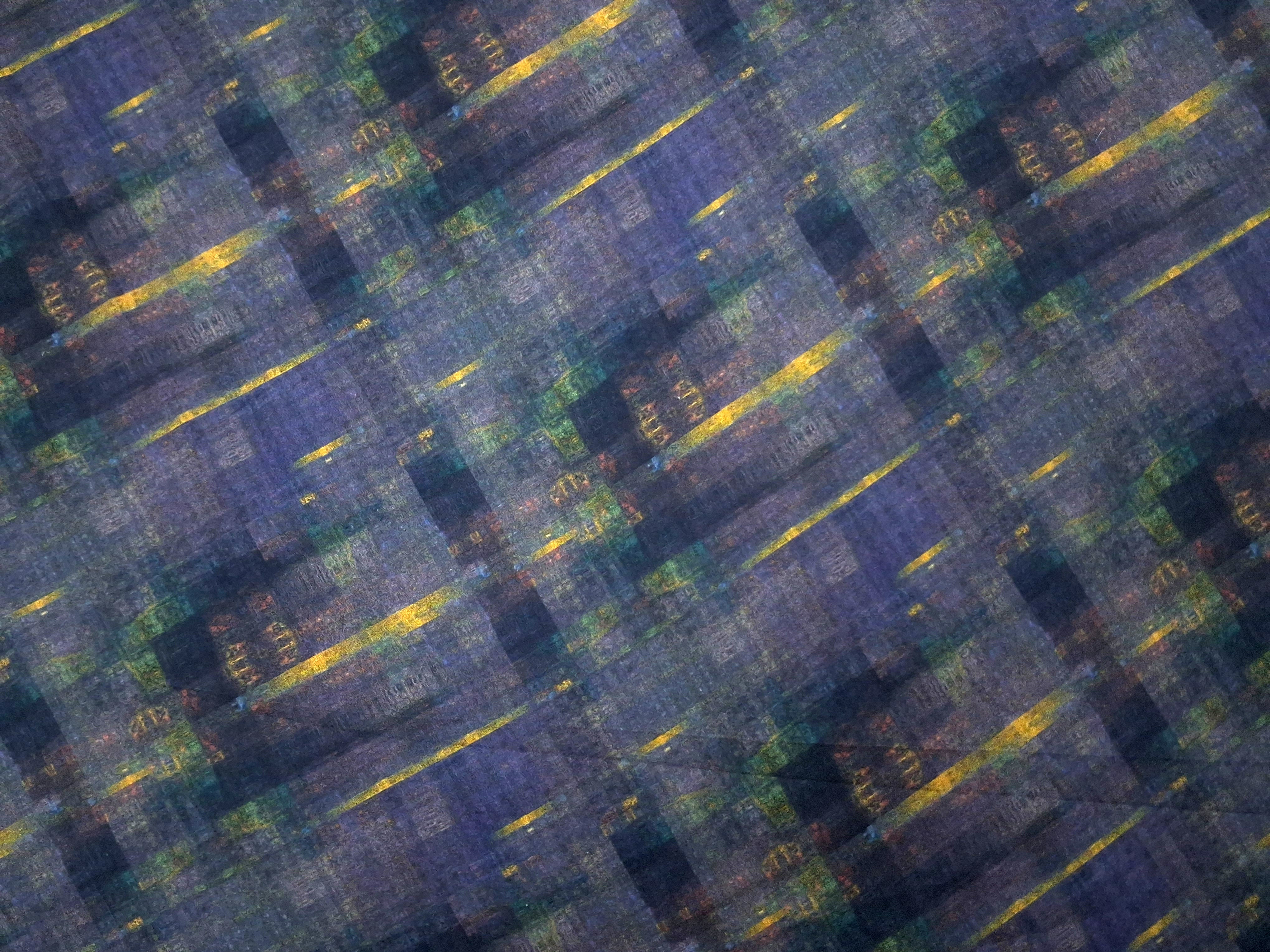 Auric Mosaic On Cotton Sateen