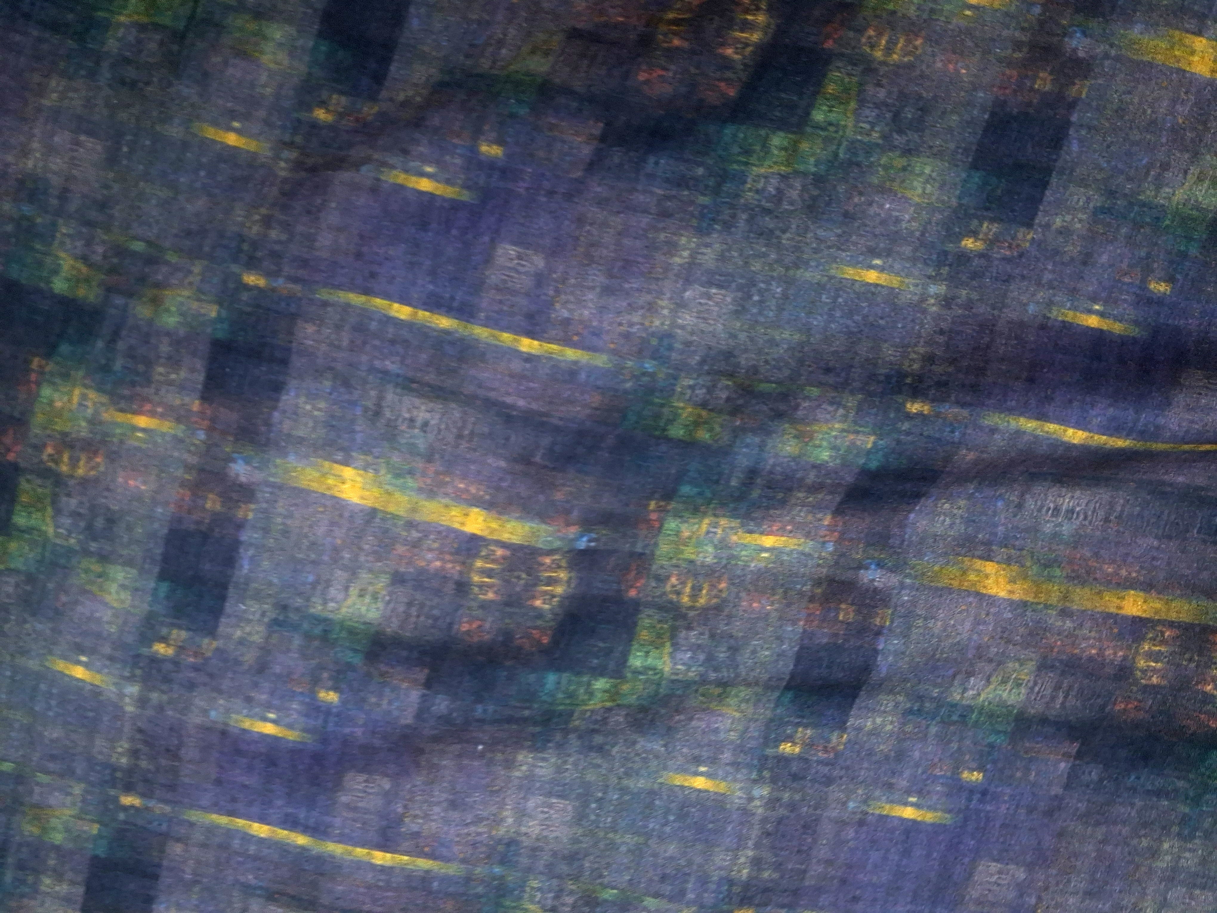 Auric Mosaic On Cotton Sateen