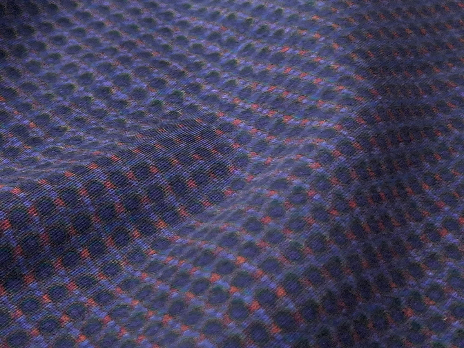 Sapphire Mesh On Cotton Sateen