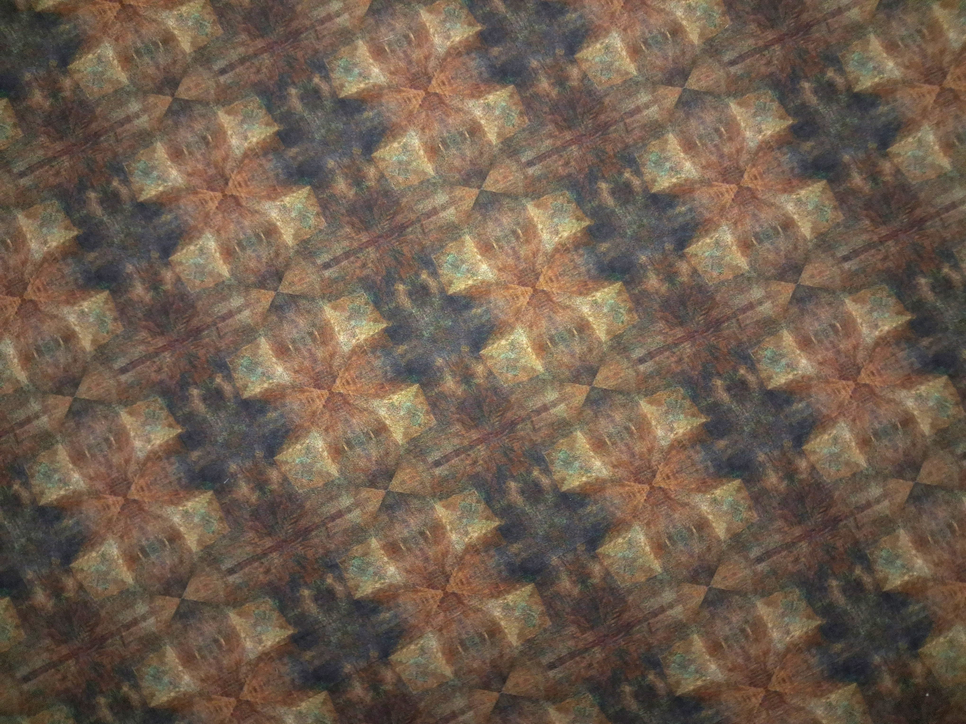 Terra Tapestry On Cotton Sateen