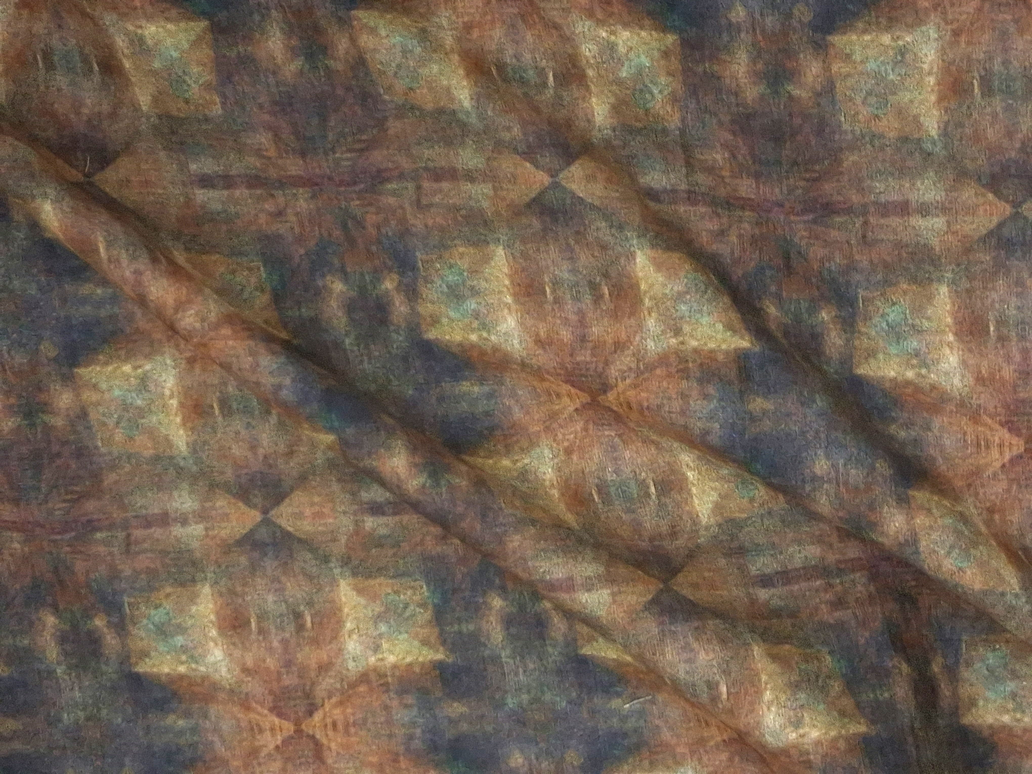 Terra Tapestry On Cotton Sateen