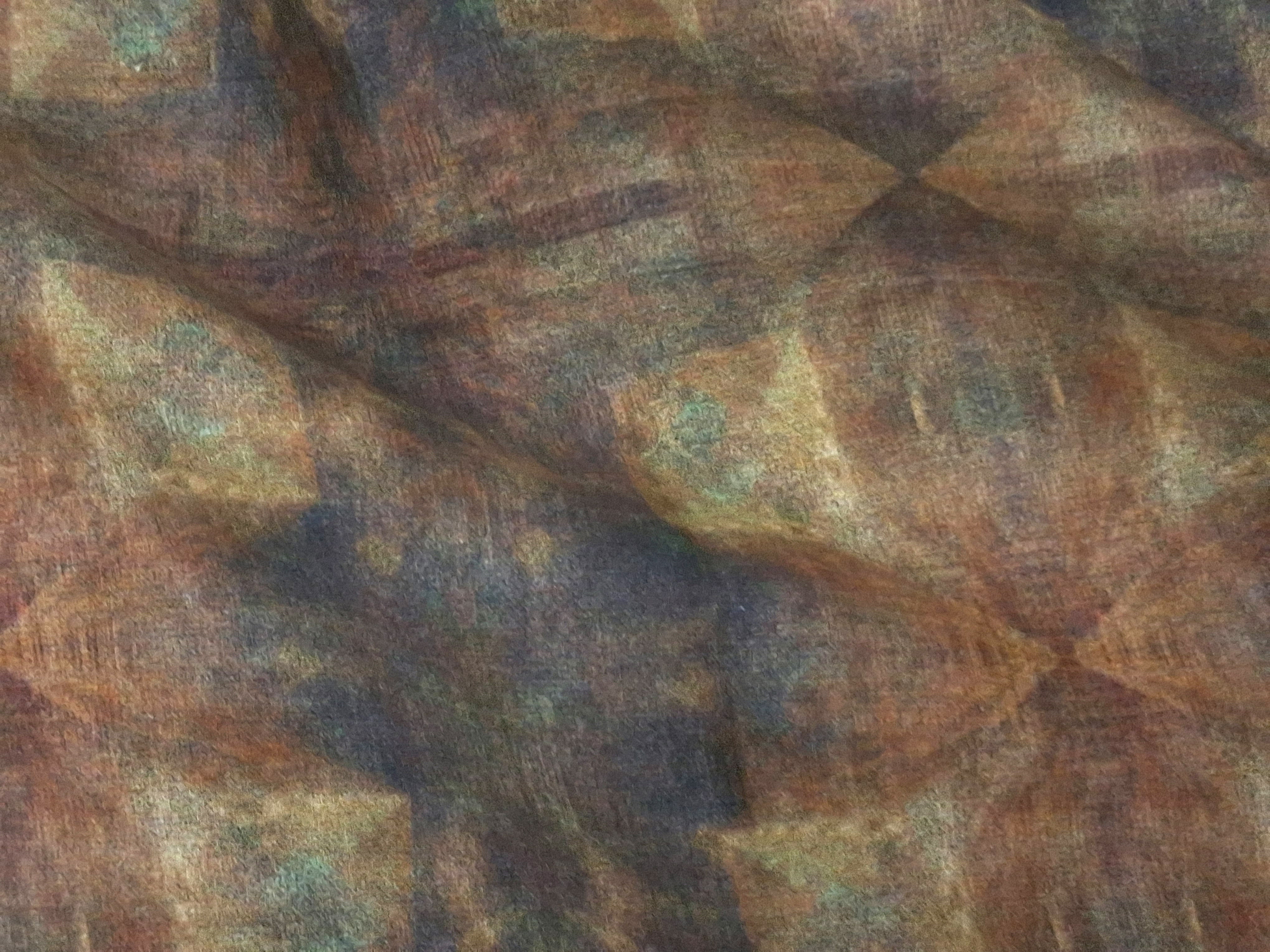 Terra Tapestry On Cotton Sateen