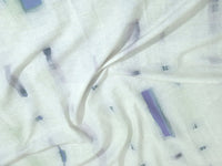 Cotton Linen Fabric by the Yard | Digital Printed Cotton Linen Dress Fabric | Lilac Weave Print