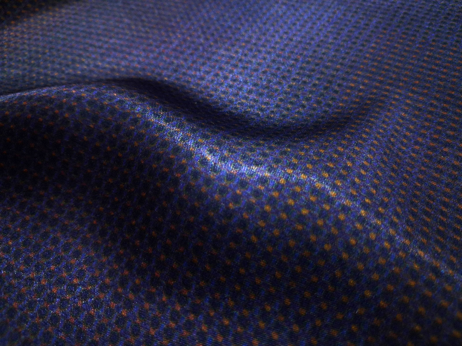 Tela de raso modal por metros | Tela de raso modal estampada digitalmente para camisas | Estampado de guijarros azules