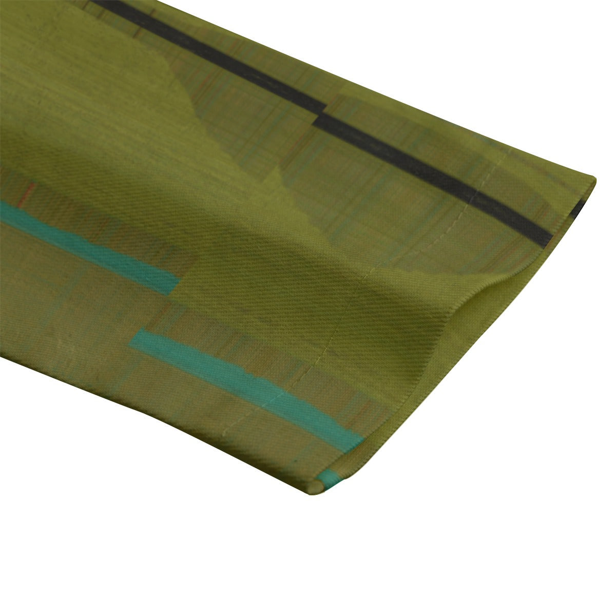 Women's Olive Green Red Stripe Texture Blazer - Modern Tribal Print Jacket