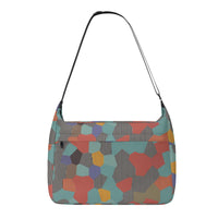 Women's Multi-color Black Striped Geometrical Messenger Bag