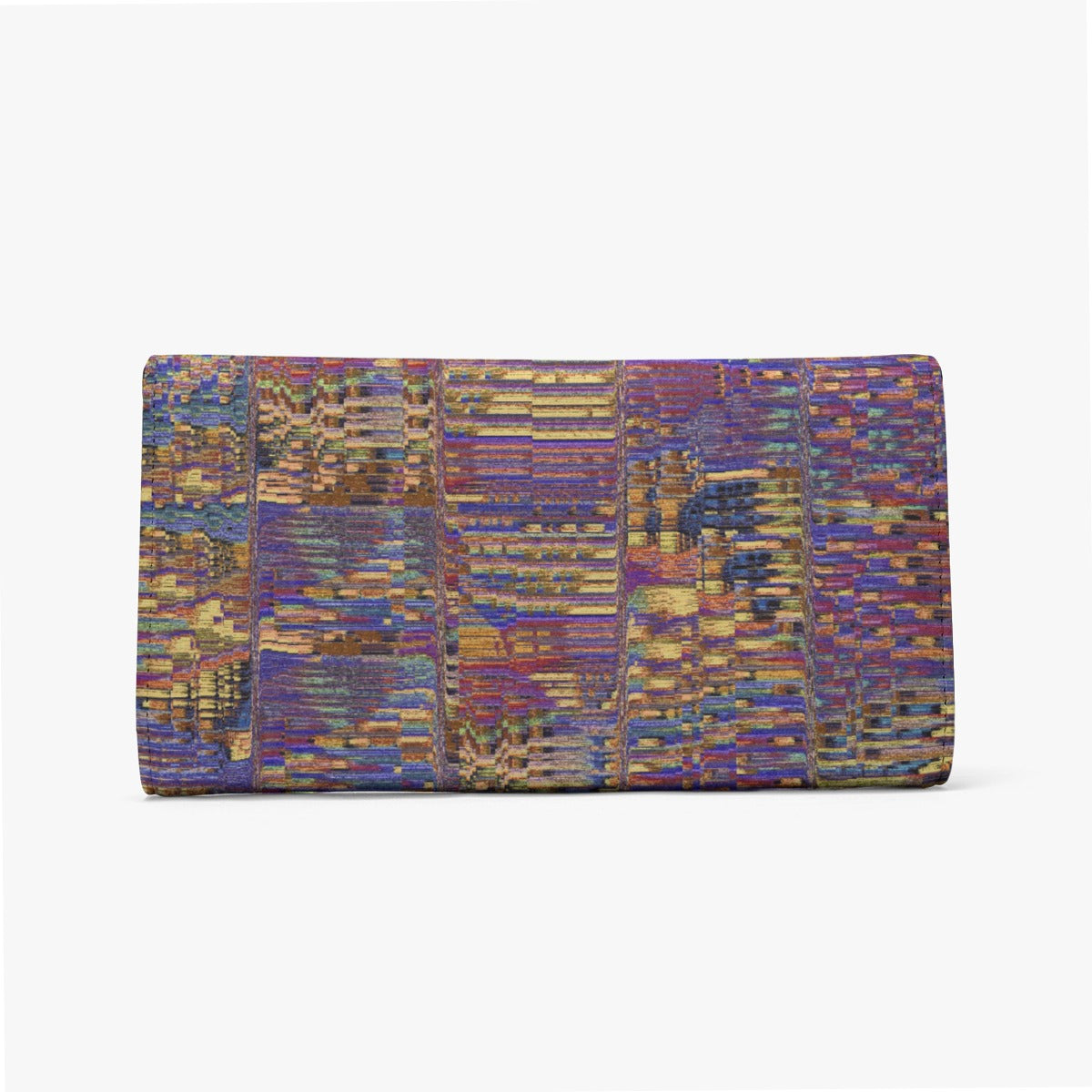 Women's Purple Gold Mosaic Pattern Foldable Wallet