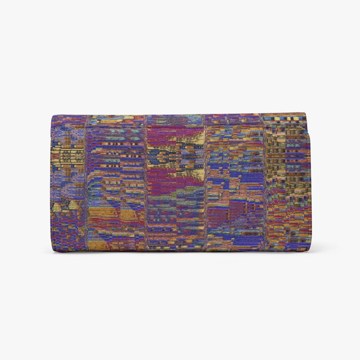 Women's Purple Gold Mosaic Pattern Foldable Wallet
