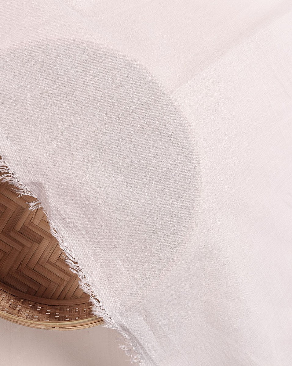Morse Code on cotton voile