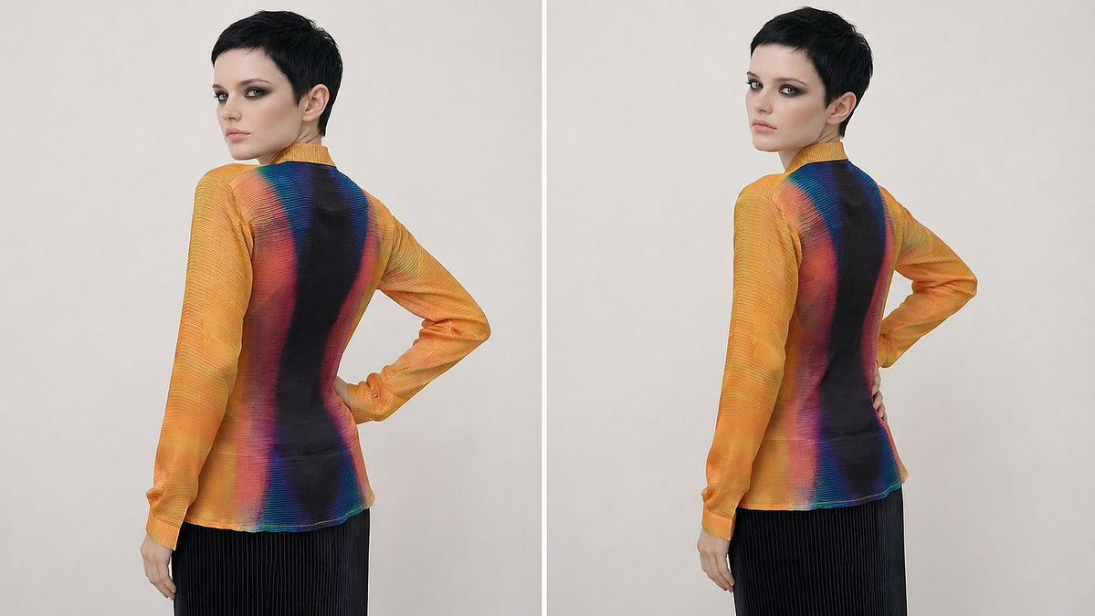 Women's Viscose Silk Art Shirt | Solar Eclipse Abstract Print Button Up Blouse | Long Sleeve Statement Shirt | Gift for Art Lover