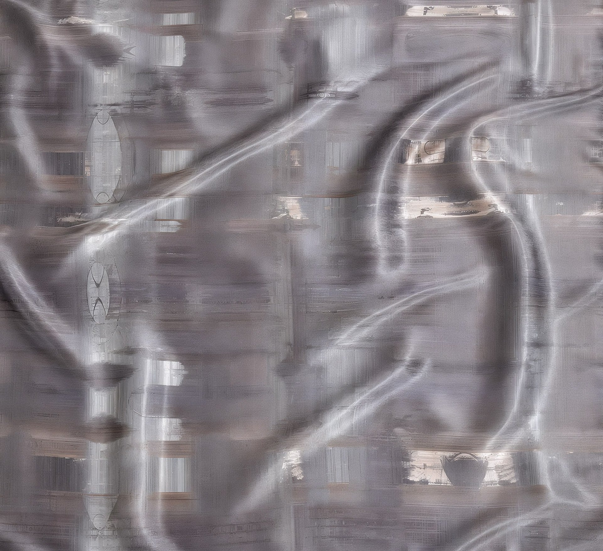 Structured Silver on Modal satin
