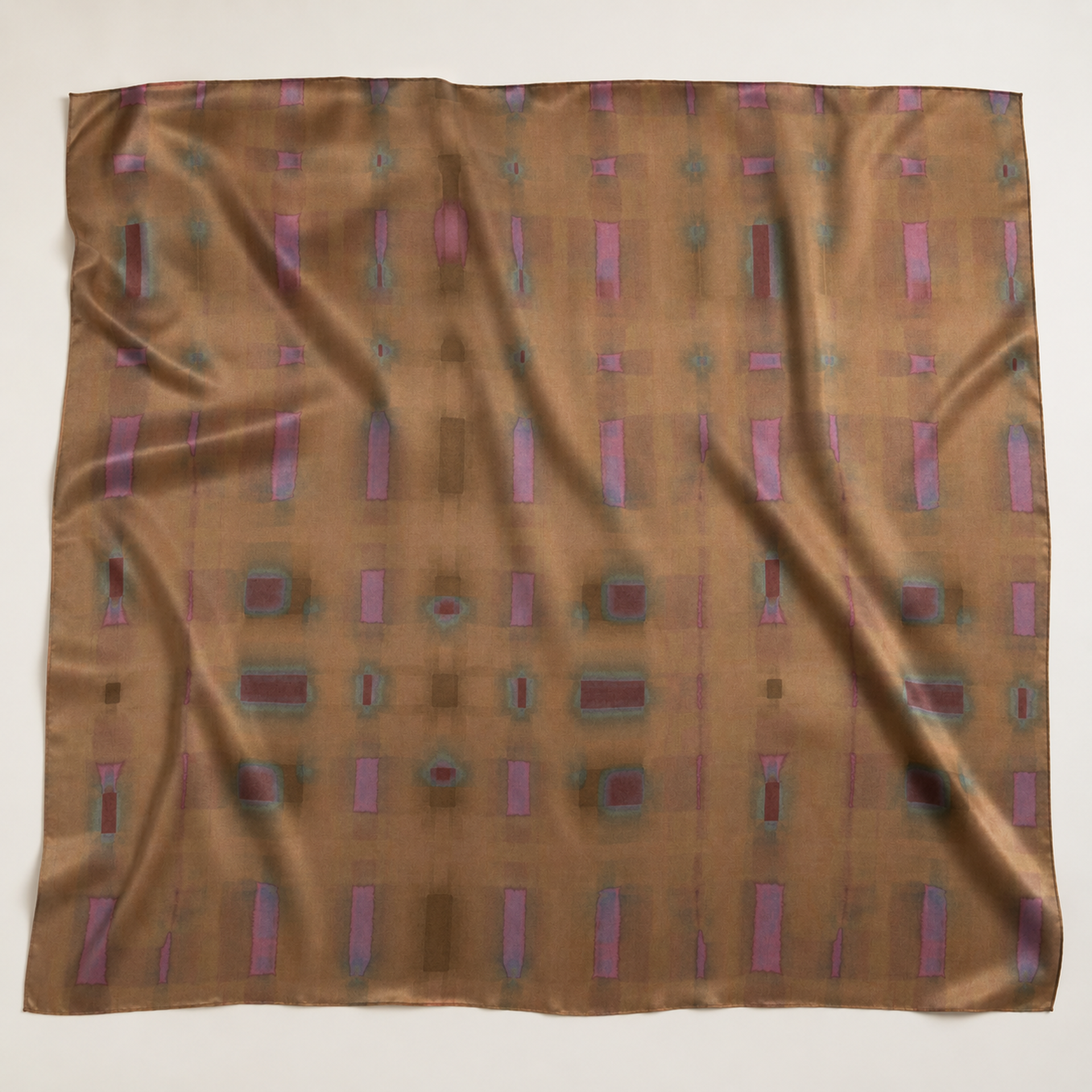 Desert code On Bemberg Modal satin