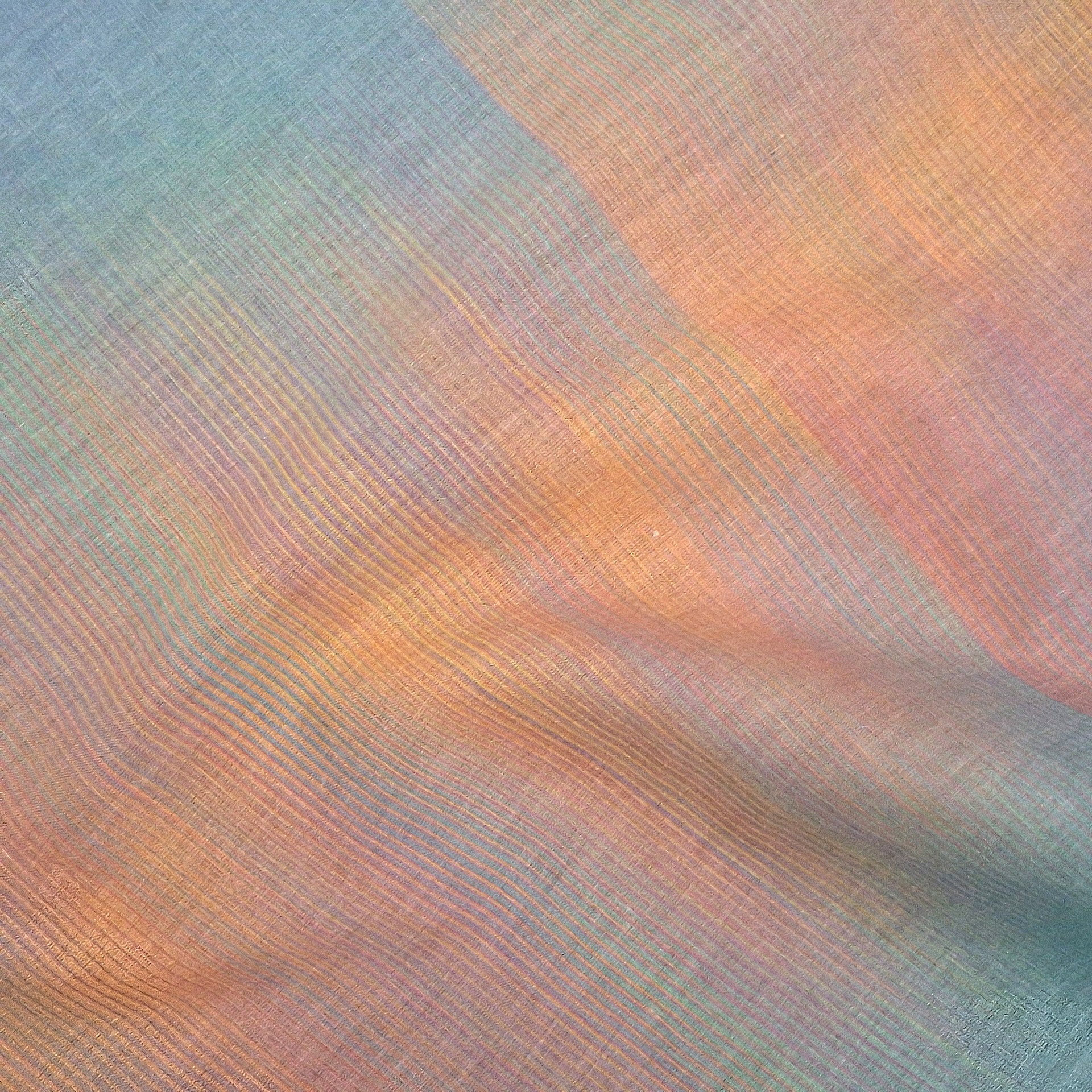 FINE LINES ON AQUA on cotton mul