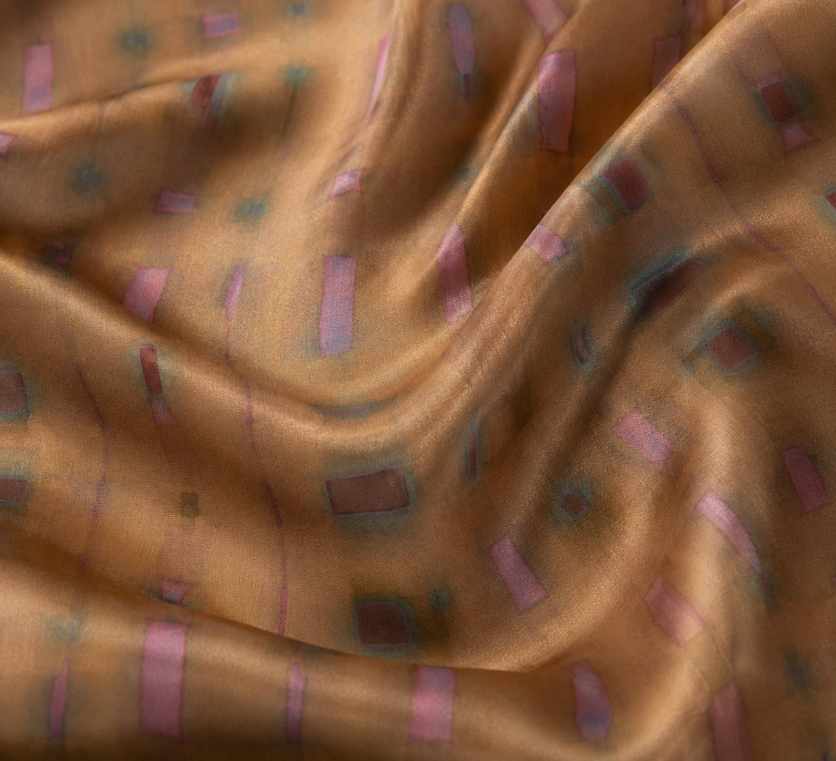 Desert code On Bemberg Modal satin