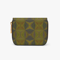 1313. Women's Abstract Fusion Zippered Bifold Wallet Collection