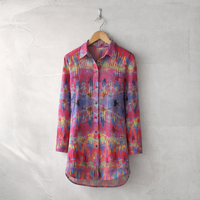 Women’s Mirage Shirt Dress – Custom-Designed Art Print Fashion