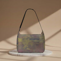 Women's Brown Purple Textured  Messenger Bag