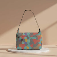 Women's Multi-color Black Striped Geometrical Messenger Bag