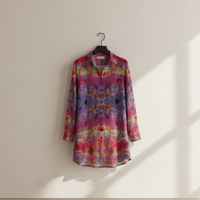 Women’s Mirage Shirt Dress – Custom-Designed Art Print Fashion