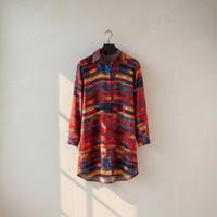 Women’s Parallels Shirt Dress – Custom-Designed Art Print Fashion