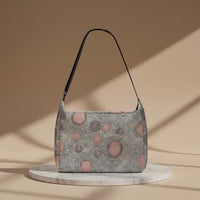 Women's White Dotted Patchwork Messenger Bag