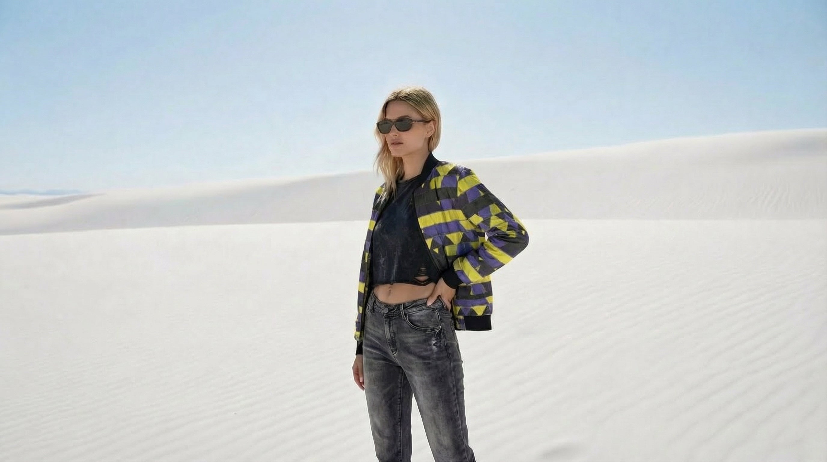 228. Women's Acid Strata Bomber Jacket