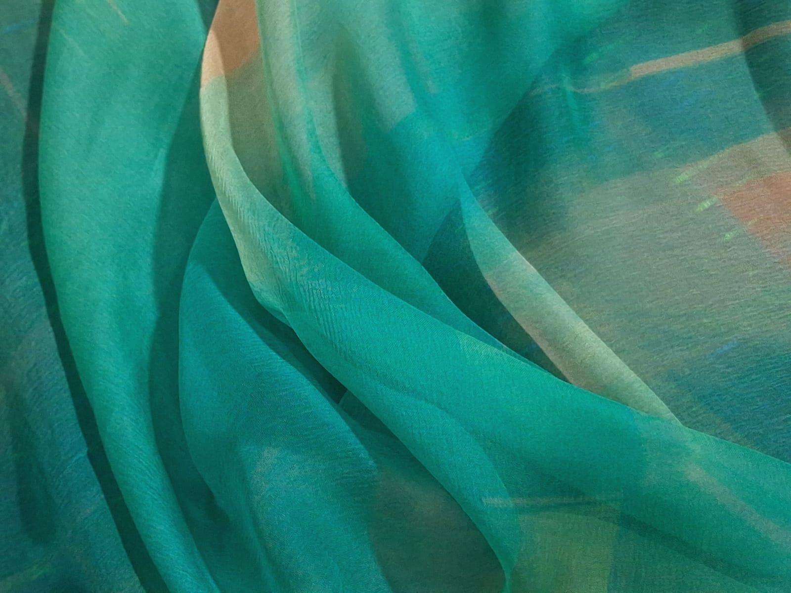 Emerald Breeze On Modal Satin
