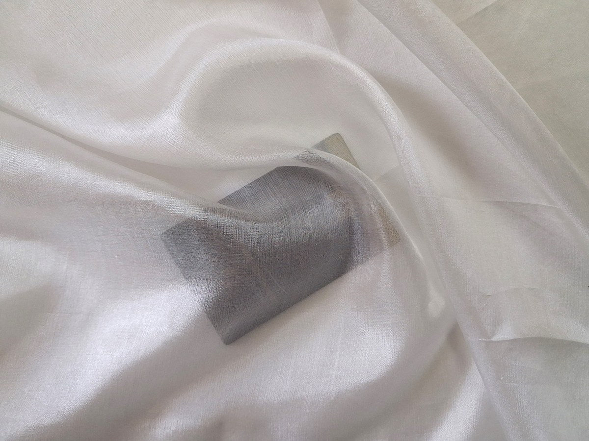 Morse Code on tabby silk