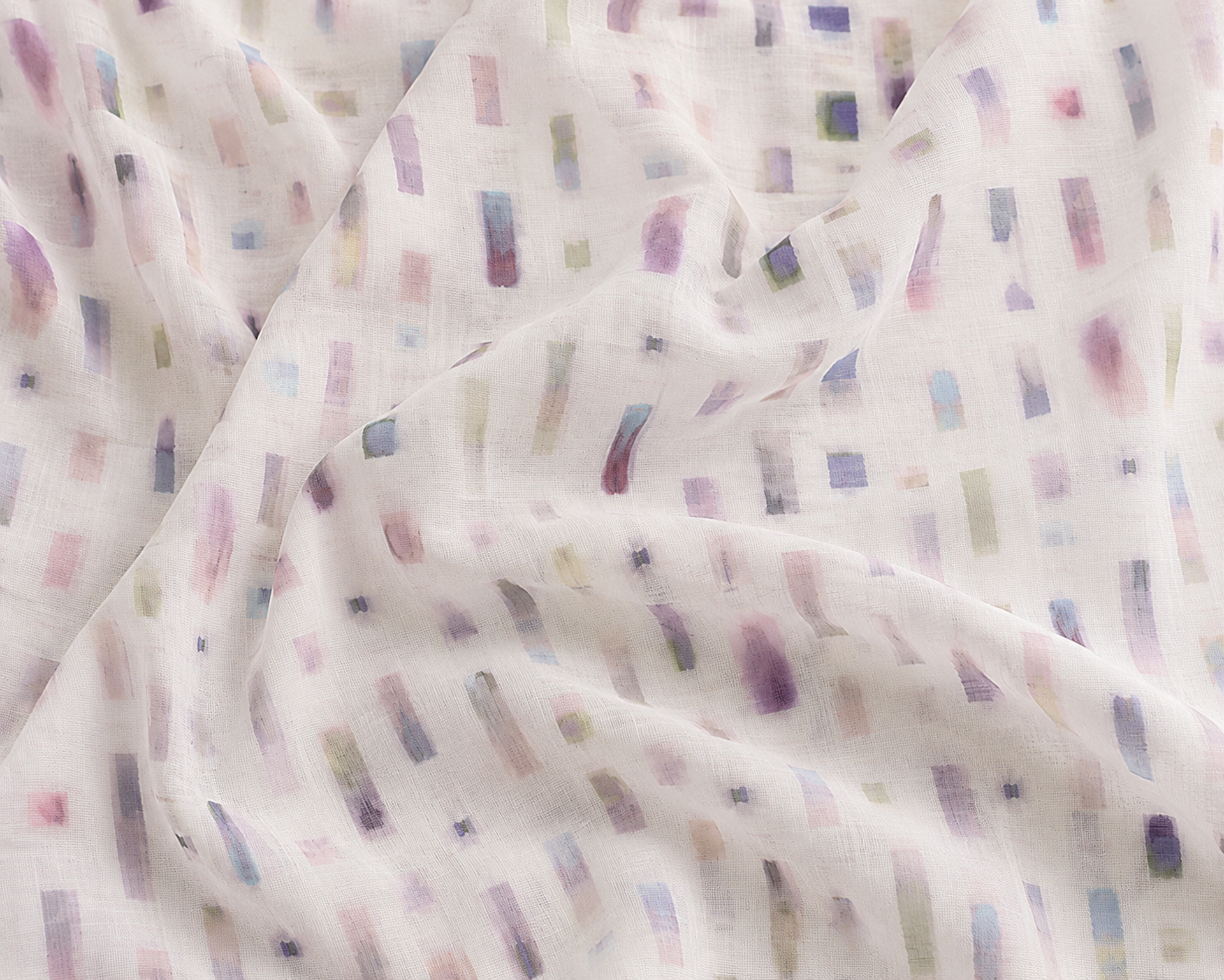 Morse Code on cotton voile