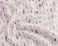 Morse Code on cotton voile