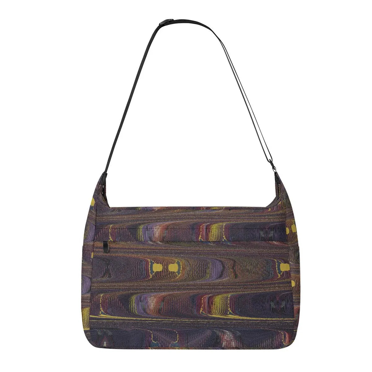 Women's Blue Golden Abstract Messenger Bag