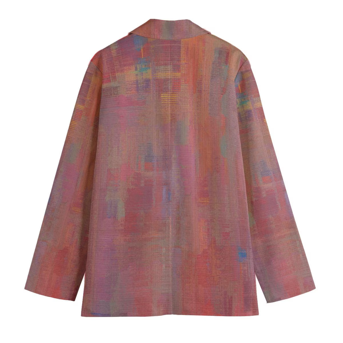 Aurora spectrum All-Over Print Women's Leisure Blazer | 245GSM Cotton