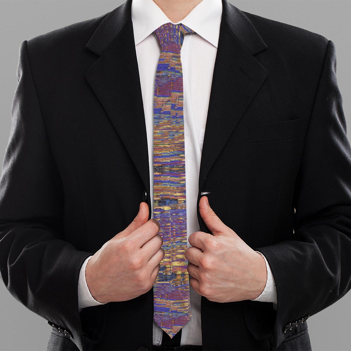 Purple Rush hour Unisex Tie