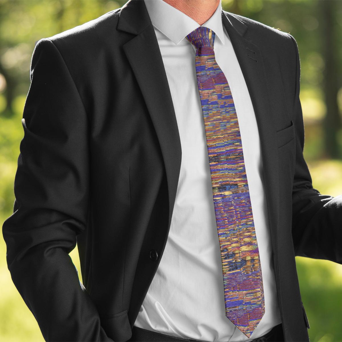 Purple Rush hour Unisex Tie